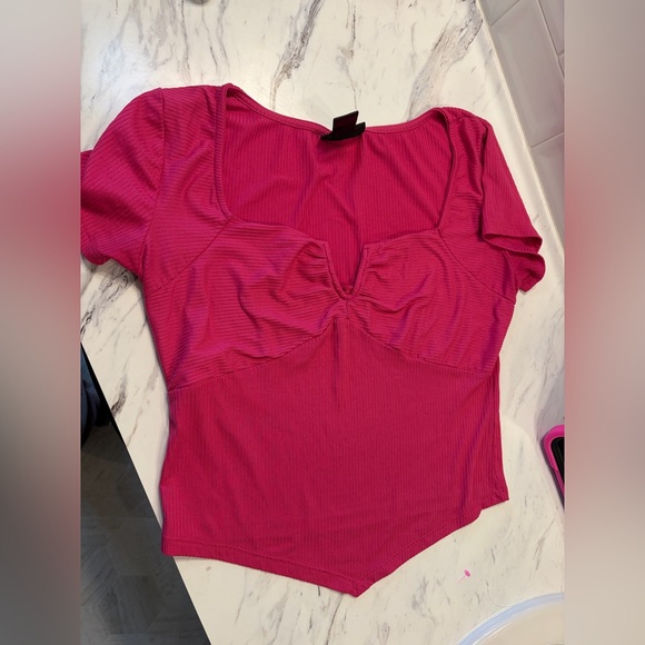 just polly Tops - Bright Fuchsia top